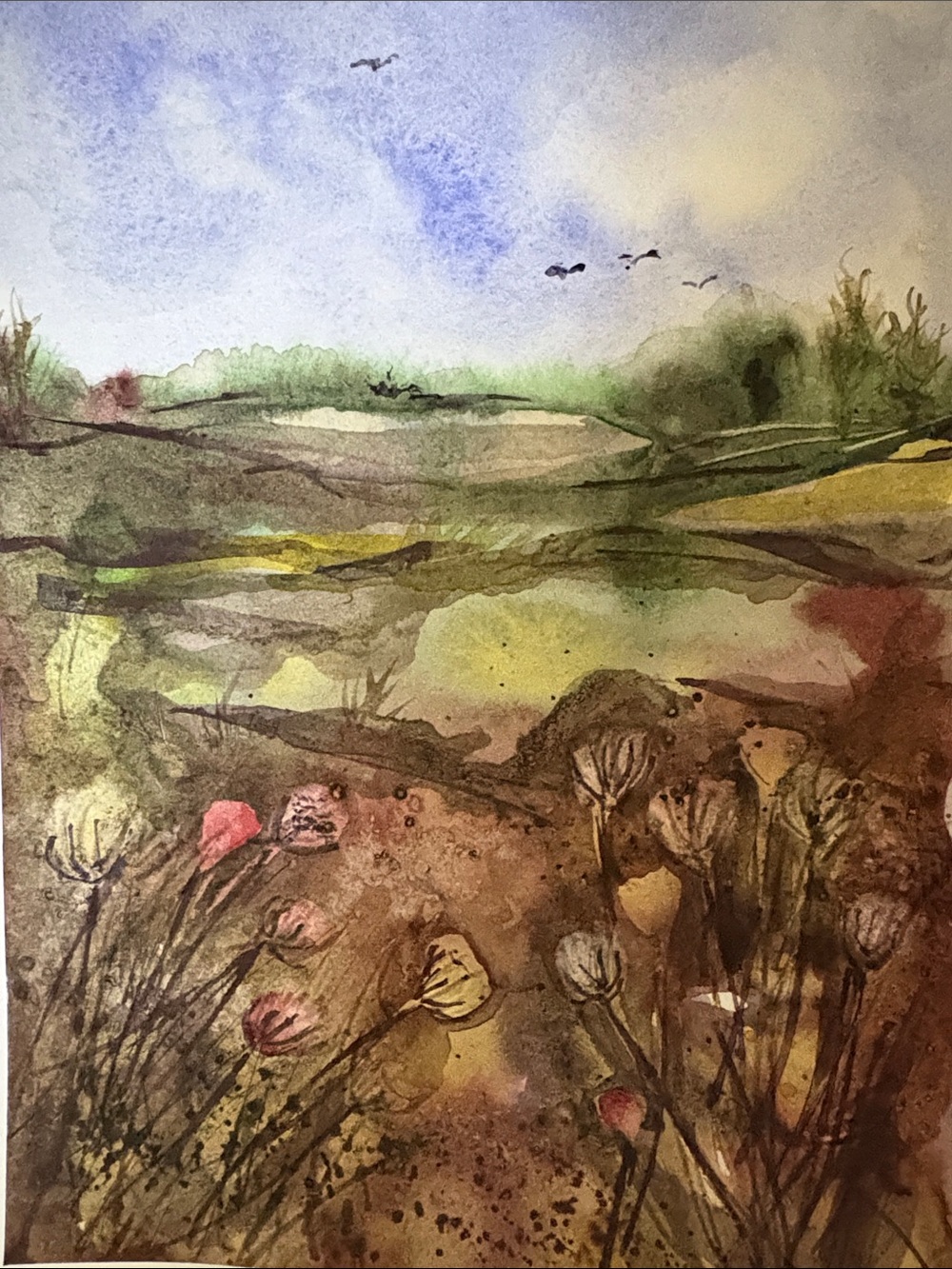 Watercolor painting